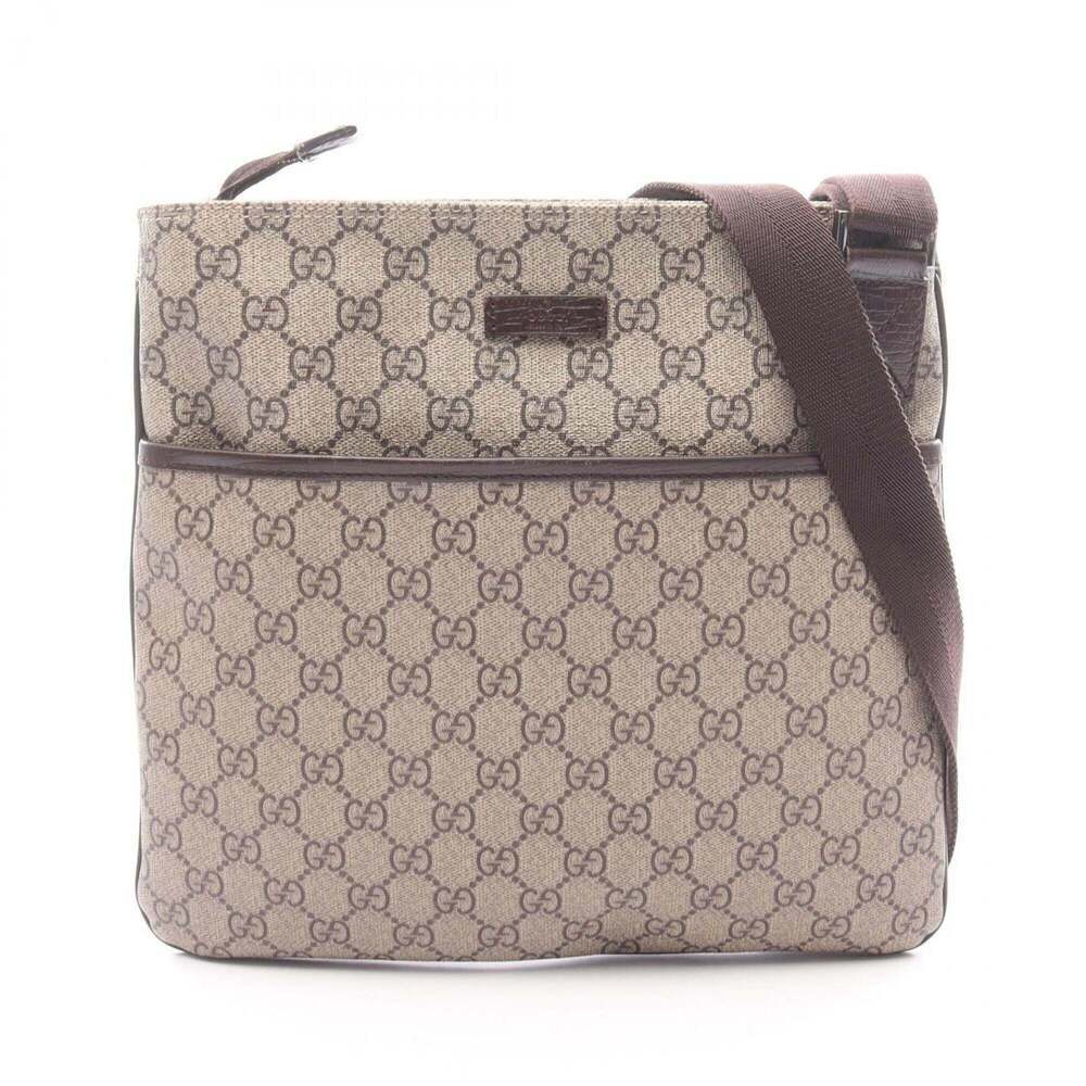 GUCCI Brown Leather Shoulder Bag